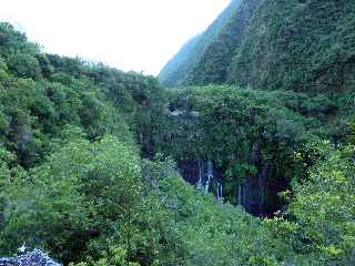 Cascade de Grand Galet, vue de l'entre du village