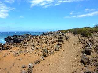 Sentier littoral d'Etang-Sal - Coules basaltiques -