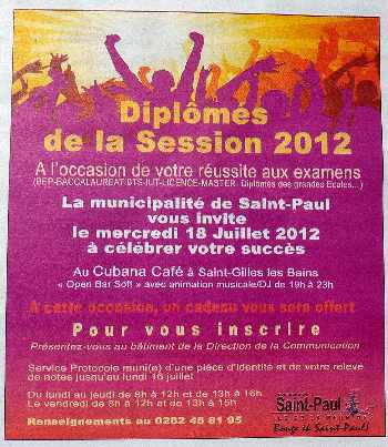 Bac 2012 - Flicitations des maires dans la presse
