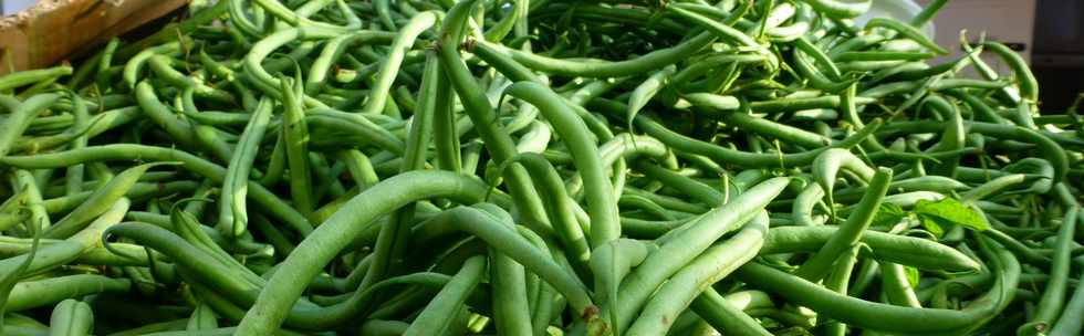 3 dcembre 2016 - March forain de St-Pierre - Ile de la Runion - Haricots verts