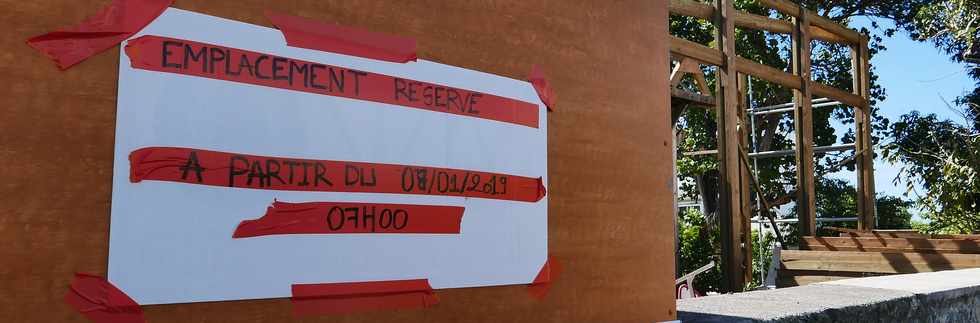 20 janvier 2019 - St-Pierre -Chantier de protection des vestiges de la Maison Choppy