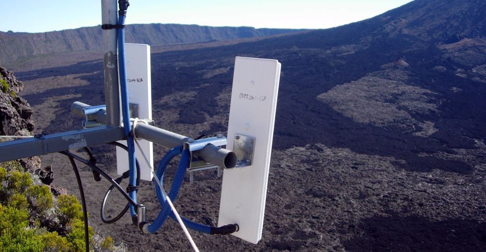Mat�riel de l'Observatoire volcanologique Piton de Bert