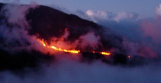 Eruption PIton de la Fournaise juillet 2006