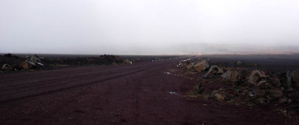 Plaine des Sables couverte de nuages