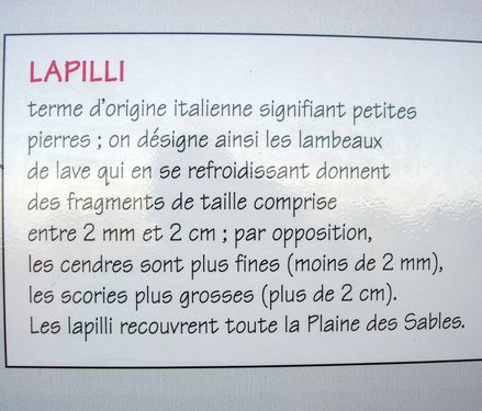 Panneau au Pas des Sables