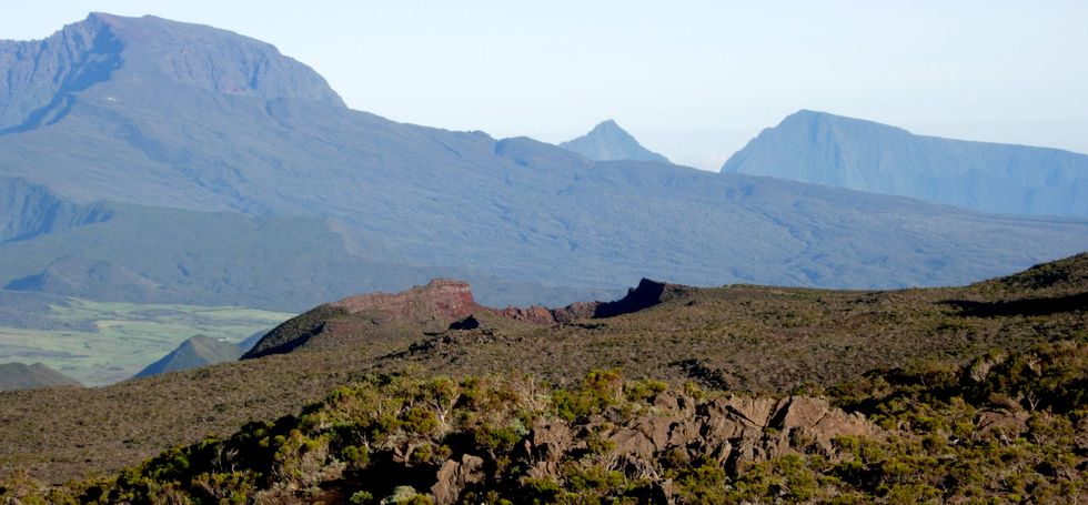 Crat�re Commerson, Piton des Neiges, Cimendef, Roche Ecrite