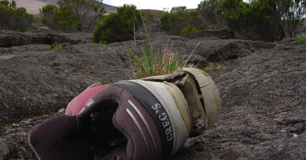 Chaussure abandonn�e