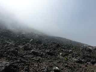 Nuages sur les pentes