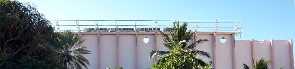 Arrire de la tribune sud - stade Volnay