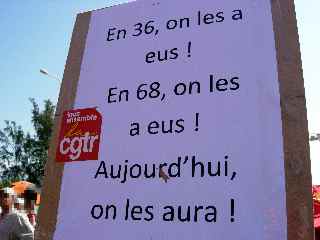 St-Pierre, dfil du 7 septembre 2010, pour la sauvegarde des retraites
