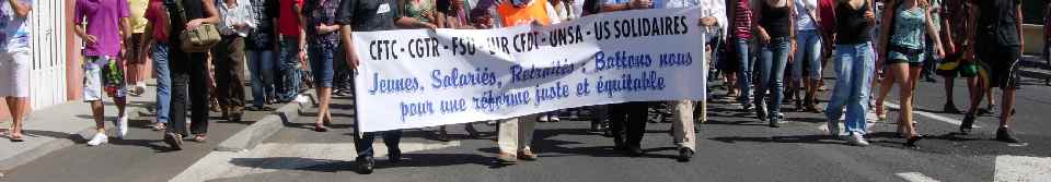 Défilé pour la sauvegarde des retraites - St-Pierre