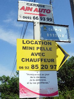 Panneau Chemin Bordier