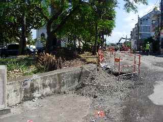Terre Sainte - travaux place de l'glise
