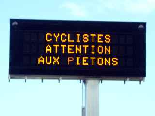 Route libre 2010 - Panneaux lumineux