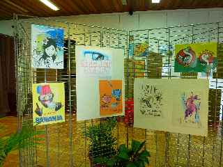 Mdiathque de St-Pierre -  Salle Lislet-Geoffroy - Exposition Tableaux de sable