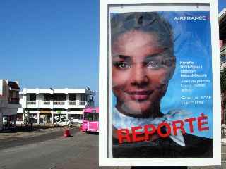 Agence Air France - St-Pierre - Navette vers Gillot reporte
