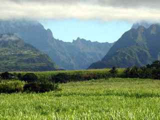 Entre du cirque de Cilaos, entre Les Makes et le Dimitile