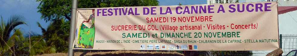 Samedi 19 novembre 2001 - Festival de la canne et du sucre  Saint-Louis -