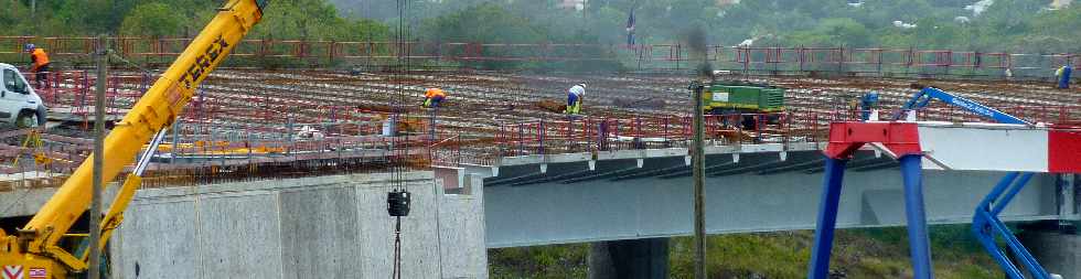 Mars 2012- Construction du pont sur la Rivire St-Etienne - Partie courbe