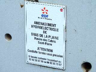 Ravine des Cabris - Conduite force vers l'usine du Bras de la Plaine