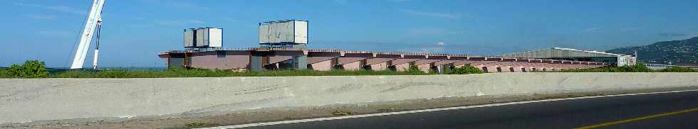 Chantier du pont sur la Rivire St-Etienne - Plate-forme de lanage