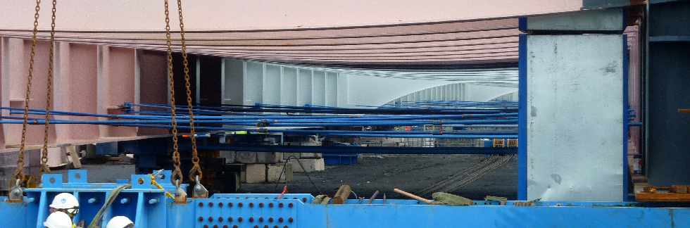 Rivire St-Etienne - Chantier de construction du pont
