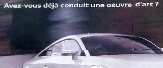 Pub - Auto oeuvre d'art ?