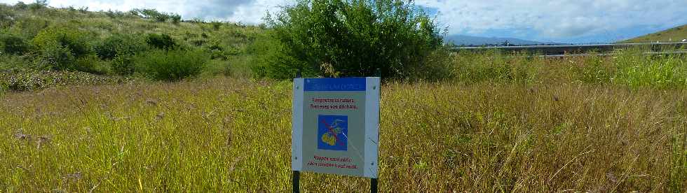 St-Paul - Savane -  Panneau espace naturel