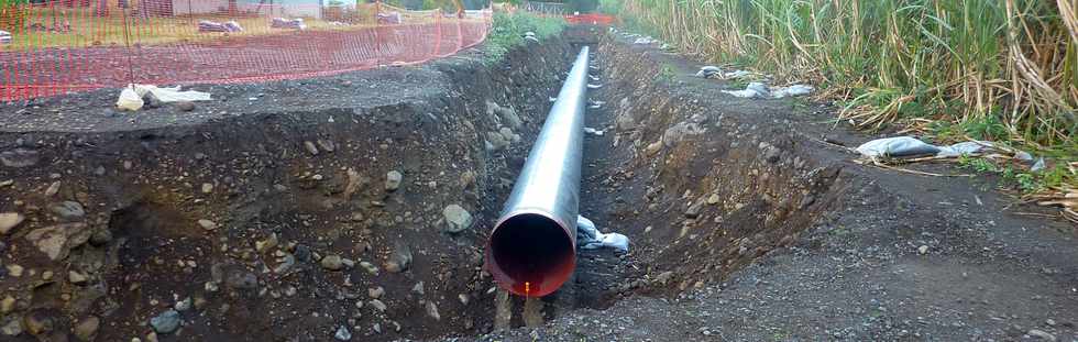 2 juin 2013 - St-Pierre - Pierrefonds - Chantier de l'interconnexion des primtres irrigus