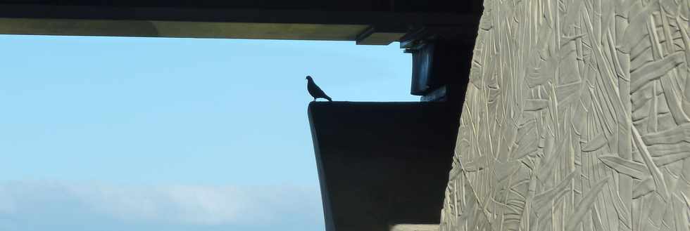 9 juin 2013 - St-Pierre - Rivire St-Etienne - Nouveau pont - Pigeon sur pile