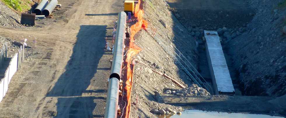 9 juin 2013 - Pierrefonds - Travaux de l'interconnexion des primtres irrigus du Bras de Cilaos et du Bras de la Plaine