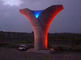 12 juin 2013 - Nouveau pont sur le rivire St-Etienne - Ouverture de la voie sud-nord-