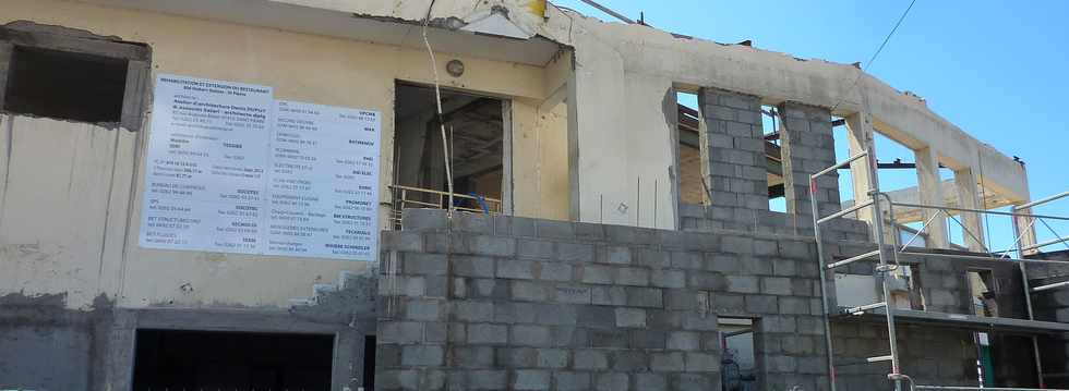 Oct 2013 - Travaux au restaurant du boulevard