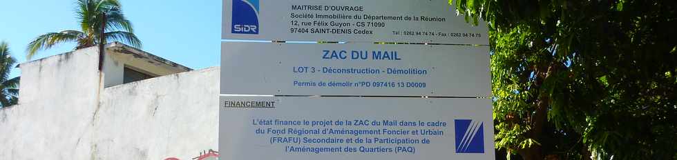 02/02/14 - St-Pierre - ZAC du Mail - Dconstruction -dmolition