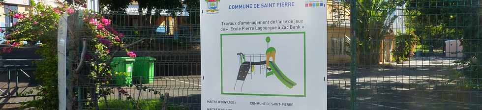 6 avril 2014- St-Pierre - Aire de jeux cole maternelle Zac Banck