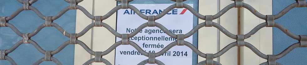 14 avril 2014 - St-Pierre - Agence Air France ferme