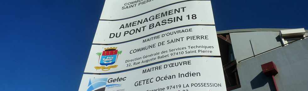 1er mars 2015 - St-Pierre - Chantier amnagement du pont du Bassin 18 -