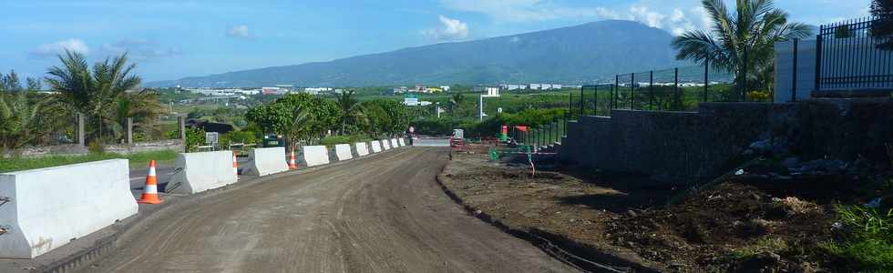 22 mars 2015 - St-Pierre - Ancienne RN1 - Travaux entre ouest du TCSP -