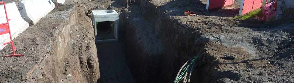 22 mars 2015 - St-Pierre - Ancienne RN1 - Travaux entre ouest du TCSP -
