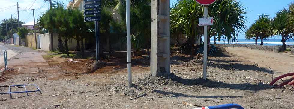 9 octobre 2015 - St-Pierre - Travaux d'amnagement du Petit boulevard de la plage