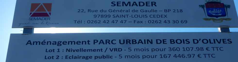 1er novembre 2015 - St-Pierre - Parc urbain de Bois d'Olives