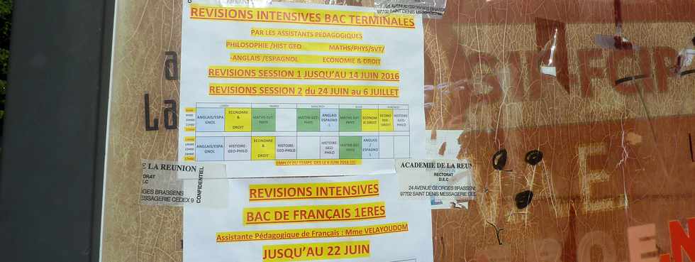 5 juin 2016 - St-Pierre - Lyce Vollard - Programme rvisions intensives BAC