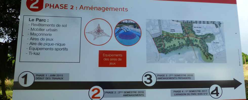 15 juin 2016 - St-Pierre - Chantier parc urbain Bois d'O - ANRU