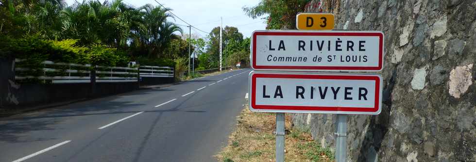 29 octobre 2016 - Rampe du Ouaki - Panneau La Rivire commune de St-Louis