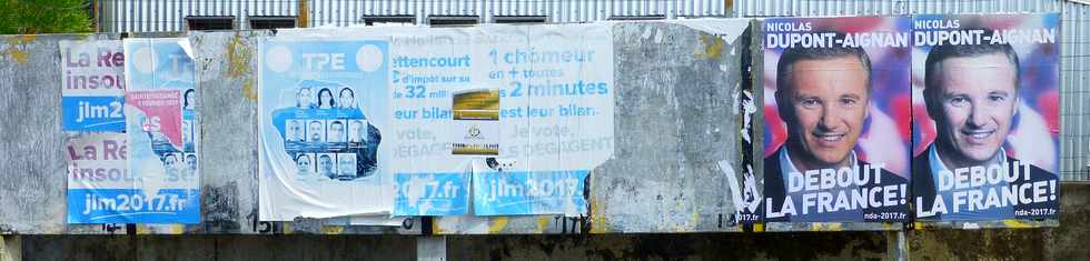 24 mars 2017 - St-Pierre - Bassin Plat - Affiches lectorales