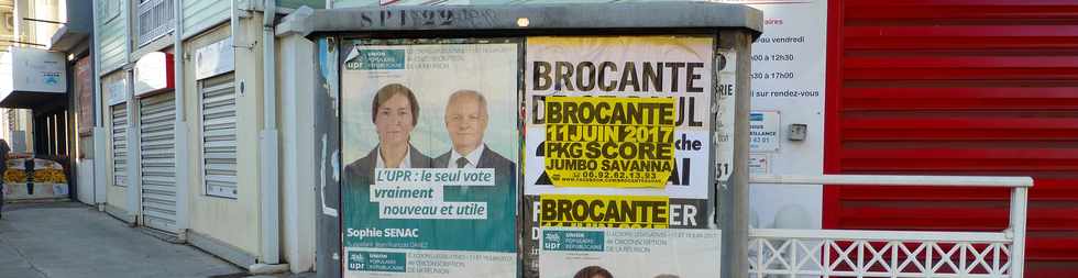 11 juin 2017 - St-Pierre - Affiches lectorales