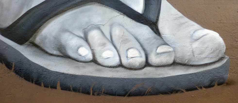 2 juillet 2017 - St-Pierre - Fresque l'artiste Mo - Ravine Blanche - In rou ... d bout' do bwa