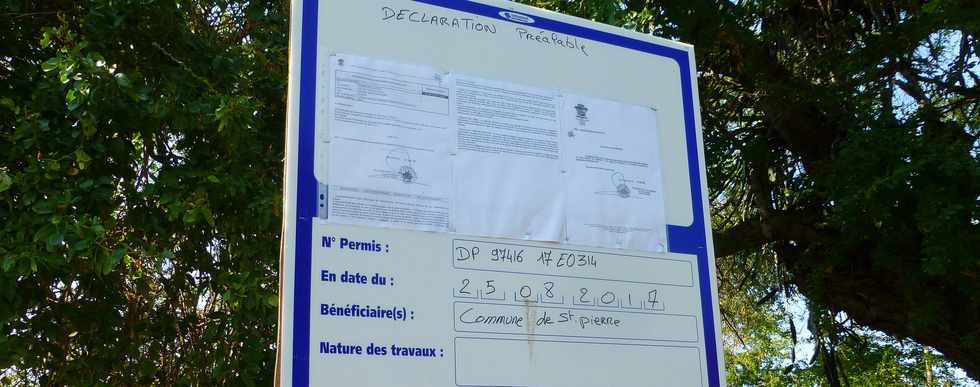 24 sptembre 2017 - St-Pierre - Pierrefonds - Dclaration pralable de division