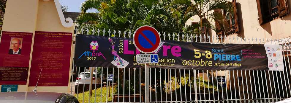 5/8 octobre 2017 - St- Pierre - Salon Athna aux Jardins de la plage - Mdiathque Raphal Barquissau -