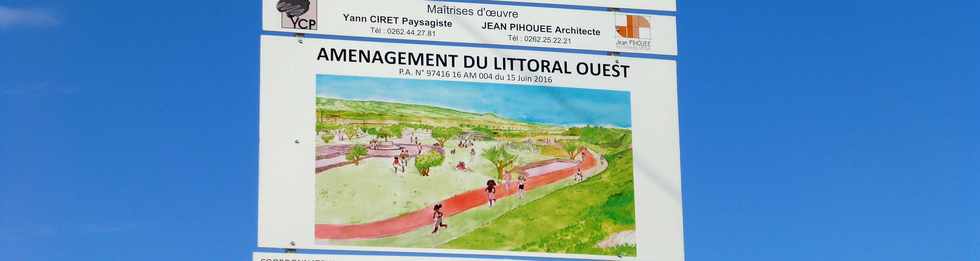 15 octobre 2017 - St-Pierre - Pointe du Diable - Panneau amnagement littoral ouest